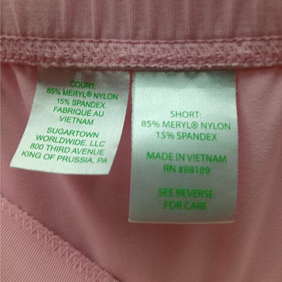 Lilly Pulitzer Womens Activewear Luxletic Tennis/Golf Athletic Shorts Pink SZ XL - Picture 4 of 6